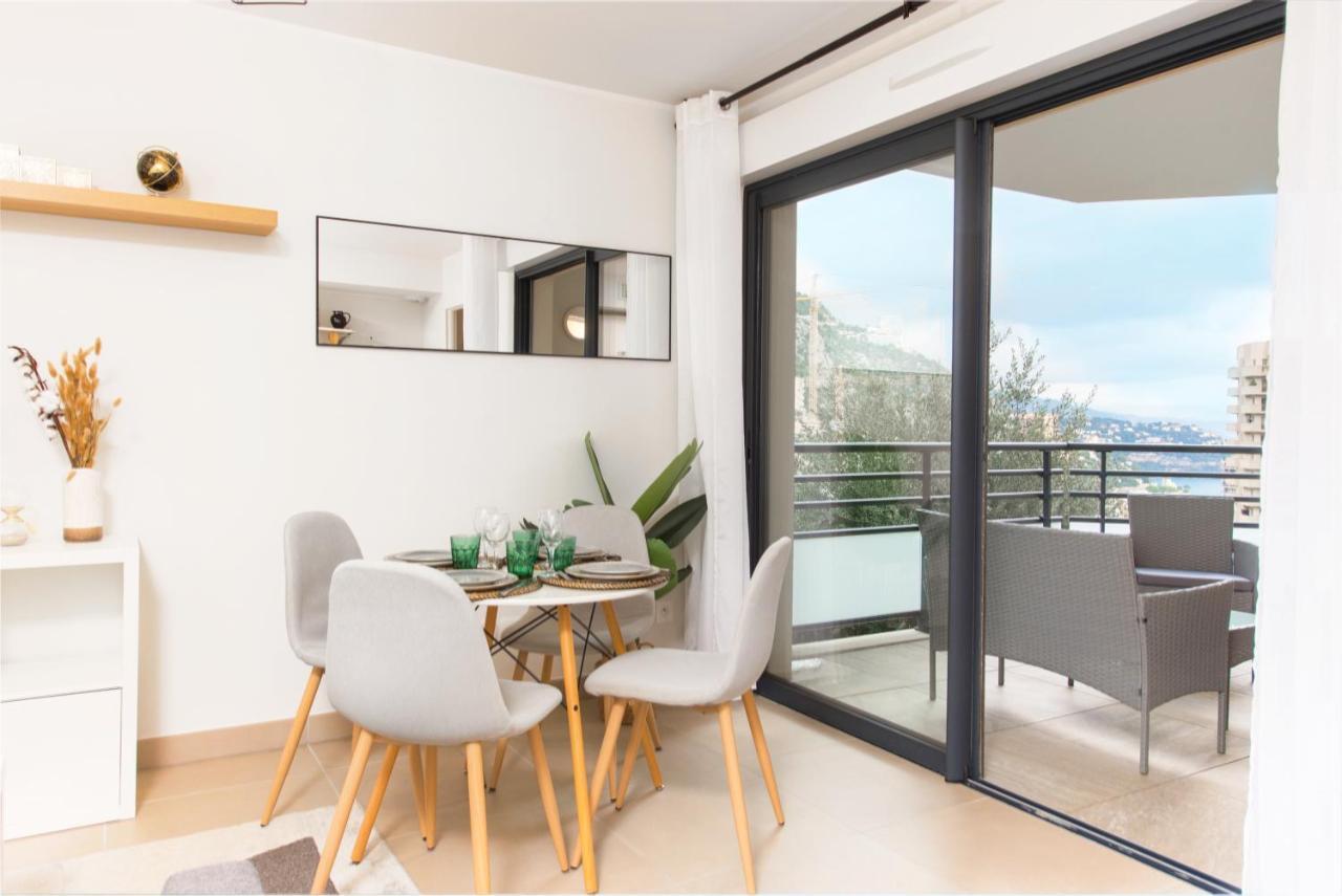 Vue Monaco & Tour Odeon - Terrasse - Parking - Bh Apartman Beausoleil Kültér fotó