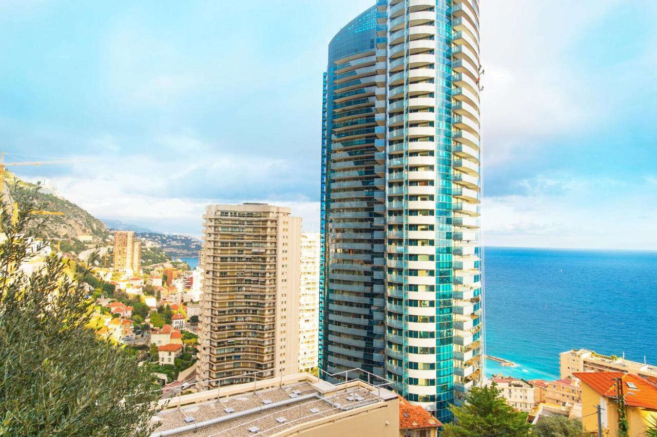 Vue Monaco & Tour Odeon - Terrasse - Parking - Bh Apartman Beausoleil Kültér fotó