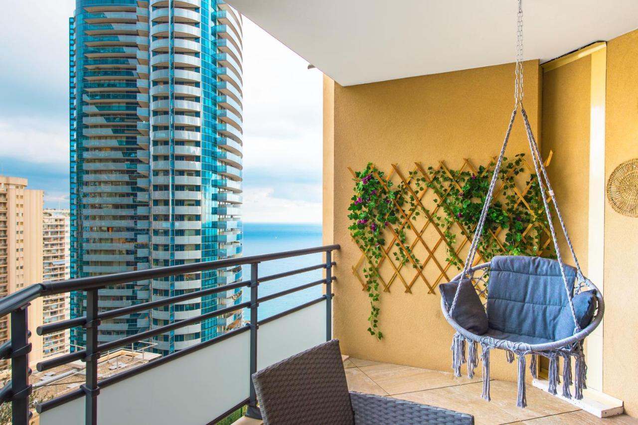 Vue Monaco & Tour Odeon - Terrasse - Parking - Bh Apartman Beausoleil Kültér fotó